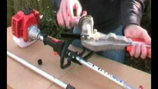 Long reach hedgetrimmer assembly instruction video [upl. by Ajroj]