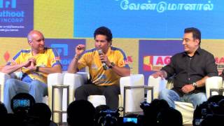 Sachin Tendulkar picks MS Dhoni and Shankar Mahadevan at Tamil Thalaivas launch [upl. by Steiner]