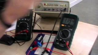 Capacitive Reactance explained  Demo using a CR circuit with ac supply [upl. by Skipp614]