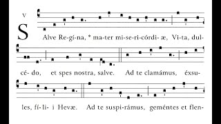 Salve Regina Gregorian Chant Simple Tone  womens voices [upl. by Ellecram]