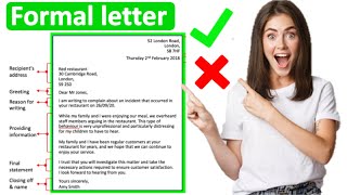 How to write a formal letter 📝  All you need to know [upl. by Peadar]