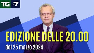 Edizione delle ore 2000 del 25032024 [upl. by Ahsin]