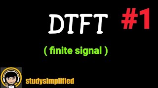 1 DTFTDiscrete Time Fourier Transform examples and solutions [upl. by Gen826]