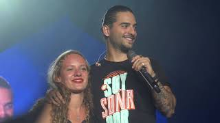 Maluma kisses fan El Perdedor Live in Brussels FAME Tour  Palais 12 HD [upl. by Sevart170]