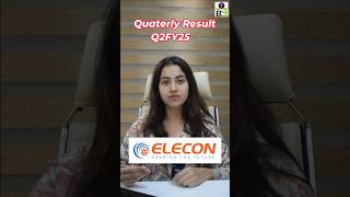 Elecon Engineering Company ltd Q2FY25 Result Out shortsfeed q2fy25result elecon brightermind [upl. by Jaine899]