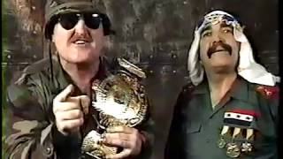 Sgt Slaughter amp General Adnan Promo 19910210 [upl. by Naanac]