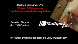 Schlüsseldienst Ausbildung DVD Fräsen und Bohren von Multipick  Trailer [upl. by Stefano]