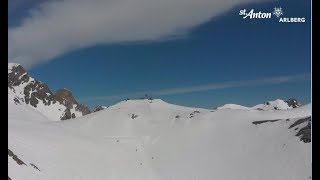 Spring skiing in St Anton am Arlberg  April 2019 [upl. by Snebur713]