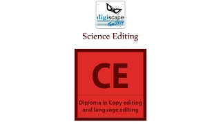 Diploma in Copy Editing Tutorials Science Editing [upl. by Naes]