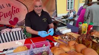 03062023 Italienische Spezialitäten am Kunsthandwerksmarkt Hallein [upl. by Vidovik]