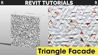 Triangle Facade Panels  Revit  Facade [upl. by Nawat]