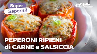 PEPERONI RIPIENI DI CARNE e SALSICCIA – IRRESISTIBILI 🤤🤤🤤 [upl. by Gnouhk342]