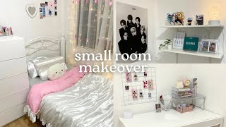 small room makeover  korean aesthetic minimalist pinterest inspired shopee amp ikea finds 🧸 [upl. by Everett71]