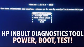 HP SYSTEM DIAGNOSTICS  HP PC  LAPTOP HARDWARE DIAGNOSTICS CHECK MEMORY STORAGE HDDSSD TEST [upl. by Tiff333]