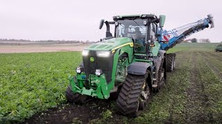 John Deere 8RX hos Freberg [upl. by Enoyrt353]