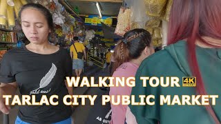 TARLAC CITY WALKING TOUR 2024 4K TARLAC CITY PUBLIC MARKET [upl. by Hoffmann]