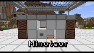 Minecraft Tuto redstone  20 Minuteur FR [upl. by Narcho]