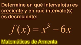 funciones crecientes y decrecientes clase 4 [upl. by Mita]