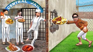 Jail Deewar Se Secret Chicken Biryani Chicken Roast Street Food Hindi Kahaniya Hindi Moral Stories [upl. by Atla]