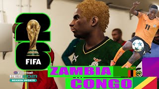 ⚽ Zambia vs Congo ⚽  FIFA World Cup Qualifiers 11172023  PES 2023 [upl. by Hahseram35]