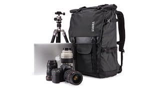 Camera bags  Thule Covert DSLR Rolltop Backpack [upl. by Nahsed]