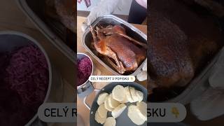 Recept na svatomartinskou husu v komentářích 🪿 husa peceni tradice recepty [upl. by Nikolia]