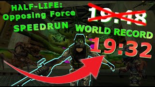 FORMER WR HalfLife Opposing Force scriptless Speedrun in 1932 [upl. by Nire]