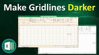 How to Make Gridlines Darker in Excel  Make thicker Gridlines in Excel  Change Gridline Color [upl. by Travis]