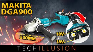 🔥DER MEGA WINKELSCHLEIFER😱  MAKITA 230mm Akku Winkelschleifer DGA900Z  Review amp Test [upl. by Ruthy]