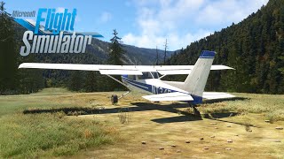 Landing at the Idaho deadly 3 backcountry landing strips  Microsoft Flight Simulator [upl. by Elwaine]