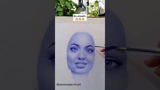 Realistic Portrait Drawing with Ballpoint Pen [upl. by Airahcaz]