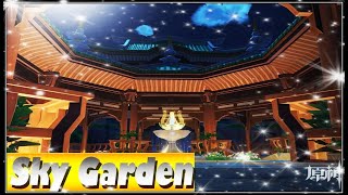 SKY PALACE  SERENITEA POT  TEAPOT IDEAS HOUSE DESIGNS  GENSHIN IMPACT [upl. by Aleris818]