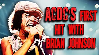 Brian Johnsons First Song With ACDC Was A Huge Hit [upl. by Ahsekim]