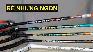 YONEX ASTROX PLAY có THẬT SỰ NGON  ĐTS 77  88DS  99 PLAY ĐỎ TRẮNG [upl. by Maurilia984]