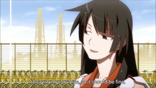 Bakemonogatari  Senjougahara Destroys the 4th Wall [upl. by Knick644]