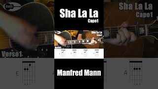 Sha La La Manfred Mann Guitar Eazy Chords The Shirelles Shorts [upl. by Yulma583]