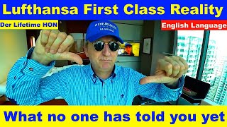 Lufthansa First Class Reality Full Flight Review in English Der Lifetime HON PrivateJet derhon [upl. by Yrret]