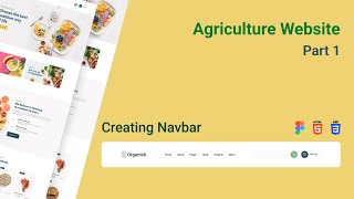 Navbar Using HTML CSS in Nepali  Agriculture Website  Part 1 [upl. by Edna]