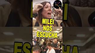 MILEI NOS ESCUCHA argentina casta cristina milei aeropuerto [upl. by Lyj259]