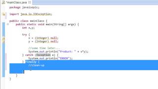Java Programming  43  Exception Handling [upl. by Ettenel329]