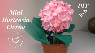 【DIY】Flores Eternas Mini Hortensia de Foamy fácil [upl. by Johny598]