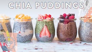 5 CHIA PUDDINGS with So Delicious  VEGAN RECIPE  HONEYSUCKLE [upl. by Eaner]