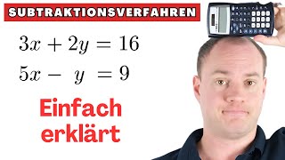 Subtraktionsverfahren für lineares Gleichungssystem [upl. by Ahtram559]