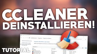 CCleaner DEINSTALLIERENLÖSCHEN  Tutorial  Deutsch  2024 [upl. by Vadim]