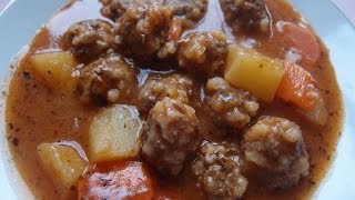 Sulu Köfte  Soupe de köfte kofta boulettes de boeuf et aux légumes [upl. by Egief]