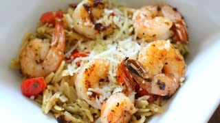 STAY FIT SUNDAY  PESTO ORZO SALAD WITH SHRIMP [upl. by Whorton438]