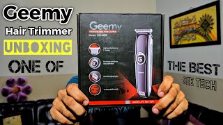 Geemy GM6050 Hair Trimmer Unboxing  One of the Best Hair Trimmers in Low Price [upl. by Seluj]