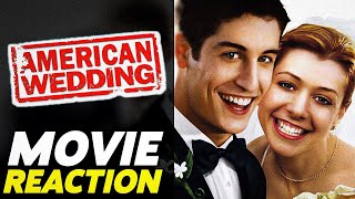 AMERICAN WEDDING Brits Reaction  First Time Watching RamonReacts AmericanWedding Comedy [upl. by Atiuqer]