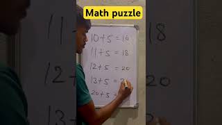 Math puzzle reasoningtricks mathpuzzle logicpuzzle sscreasoningtricks viralshort shrots [upl. by Ikceb]