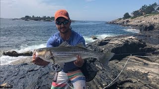 Bailey Island Striper Fishing [upl. by Jaynes]